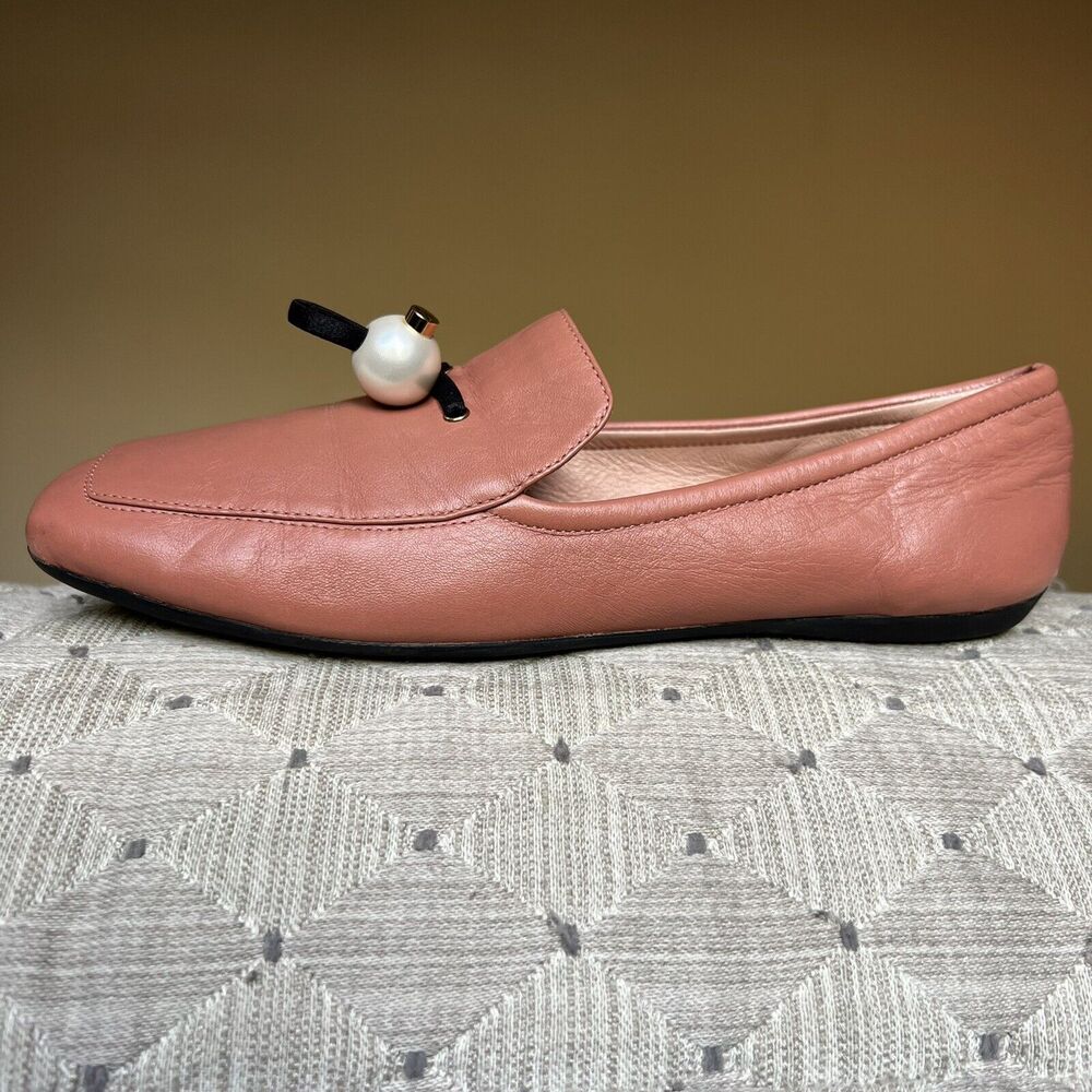 Nicholas Kirkwood Delfi Clay Leather‎ Square Toe Loafer Pearl EU 35.5 US  5.5